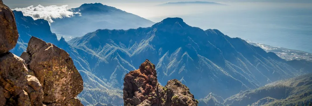 Begrpanorama auf La Palma.